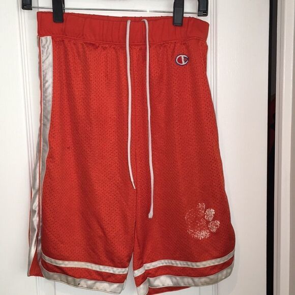 Vintage Clemson Tigers worn Paw retro champion basketball shorts - Picture 1 of 3